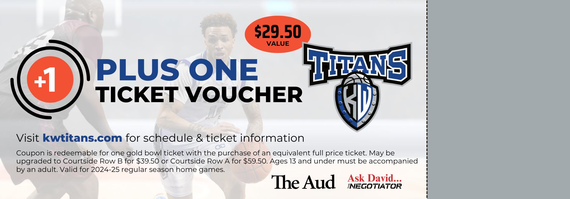 KW Titans Plus One Ticket Voucher