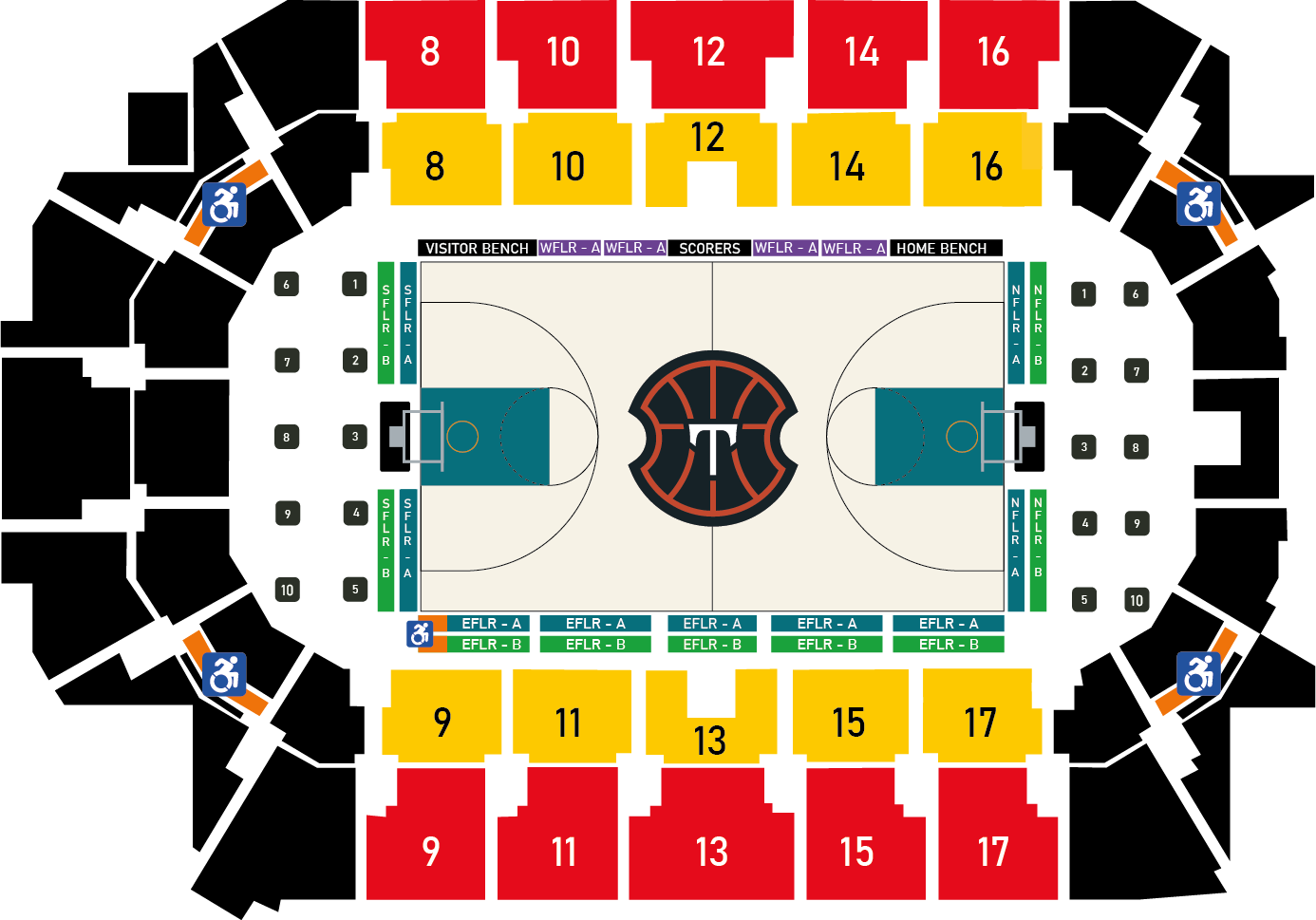 KW Seating Chart at The Aud