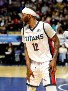Joel Kindred of the KW Titans at the first BSL game at the Kitchener Memorial Auditorium. (Photo credit: Nevone)