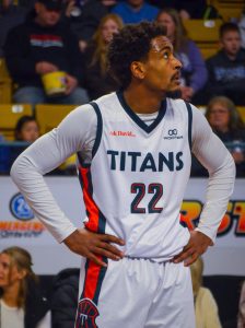 Nathan Charles of the KW Titans during the January 4 game versus the Montreal Toundra at the Kitchener Memorial Auditorium Complex (Photo credit: James Jordan)