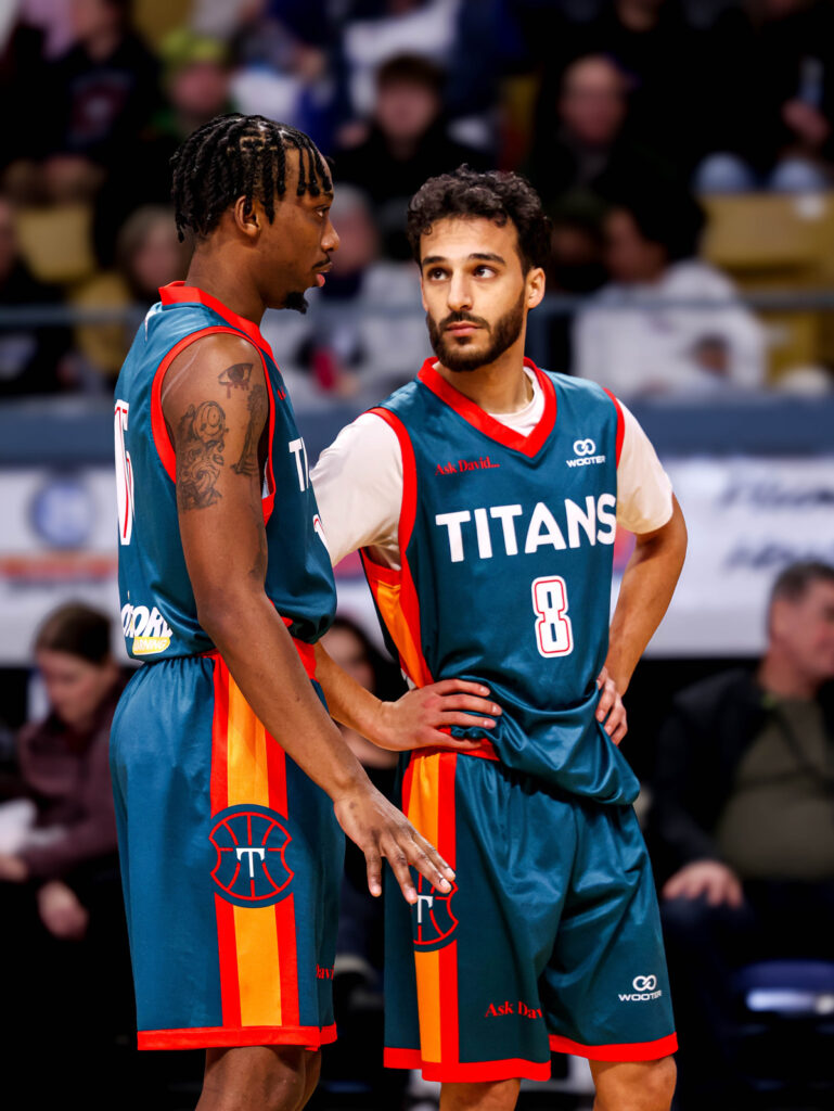 Zubair Seyed and Zakeem Davis during KW Titans vs Lake Erie Jackals