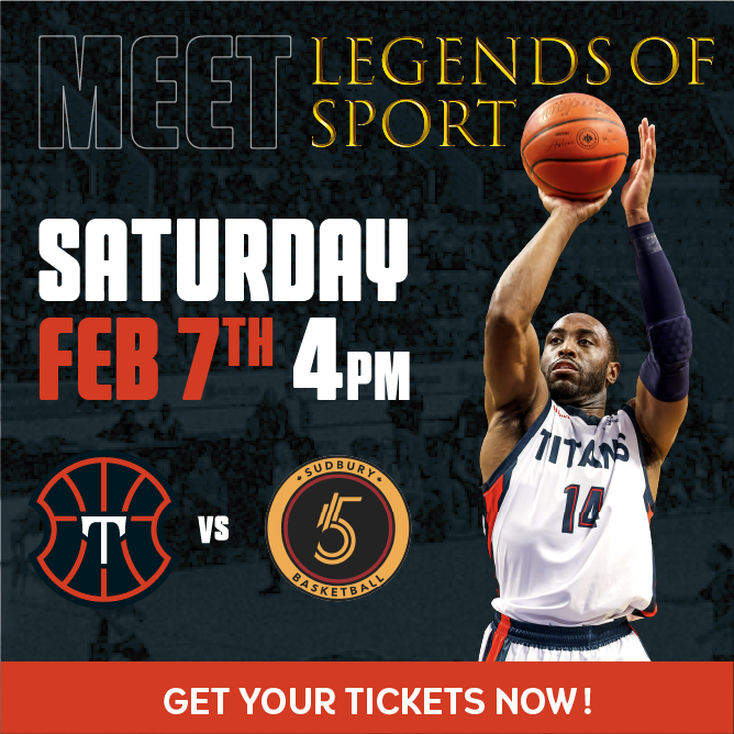KW Titans Legends of Sport Game Feb 7, 2026. KW Titans vs Sudbury 5